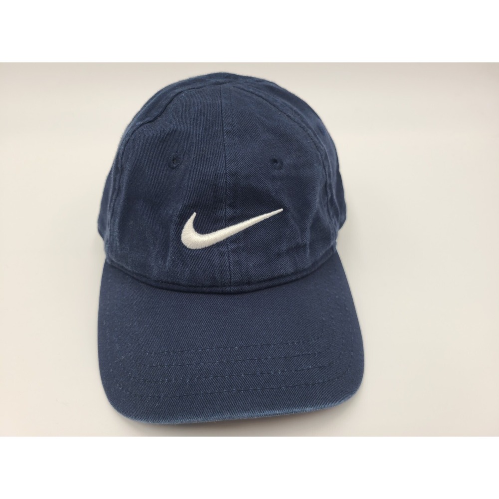 Toddler Nike Adjustable Hat Cap Swoosh‎ Baseball Beach Sun Boy Girl Blue White